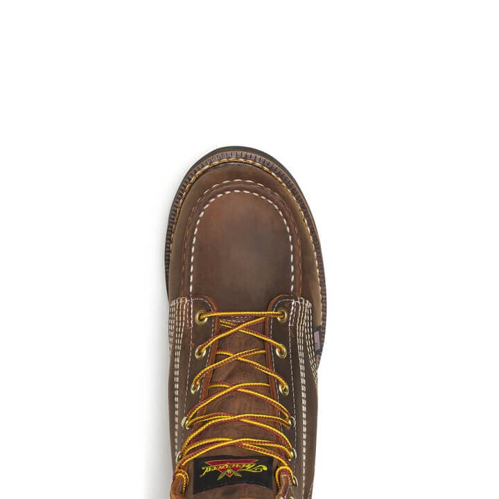 Thorogood American Heritage 6″ Crazy Horse Black Heel Moc Toe - Men's - Image 6