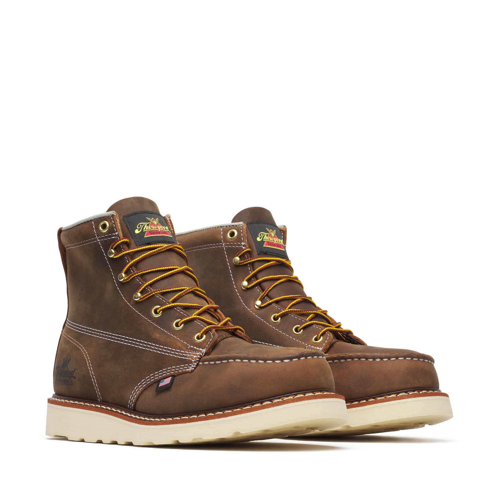 Thorogood American Heritage 6″ Steel Toe Trail Crazy Horse Moc Toe - Men's