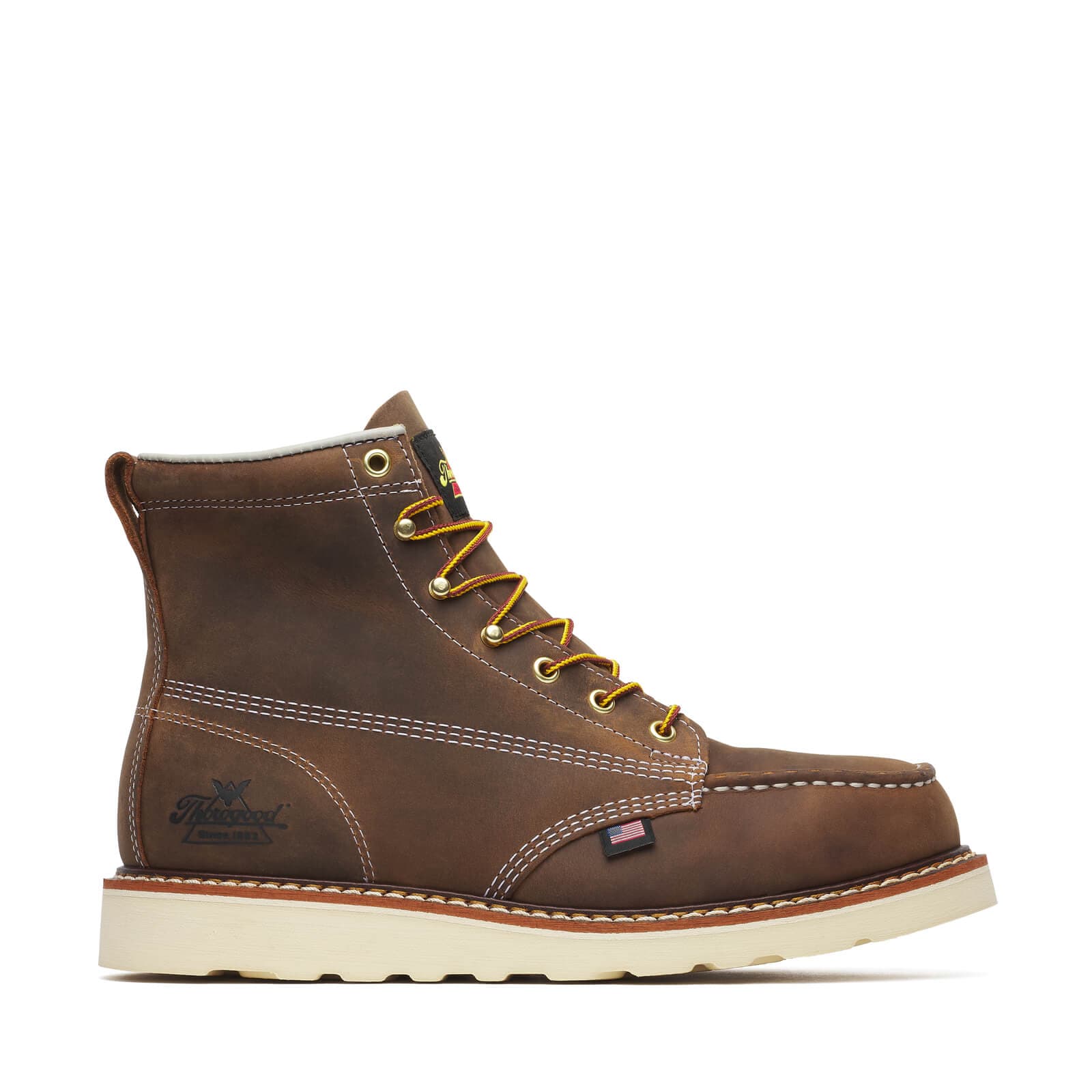 Thorogood American Heritage 6″ Steel Toe Trail Crazy Horse Moc Toe - Men's - Image 2