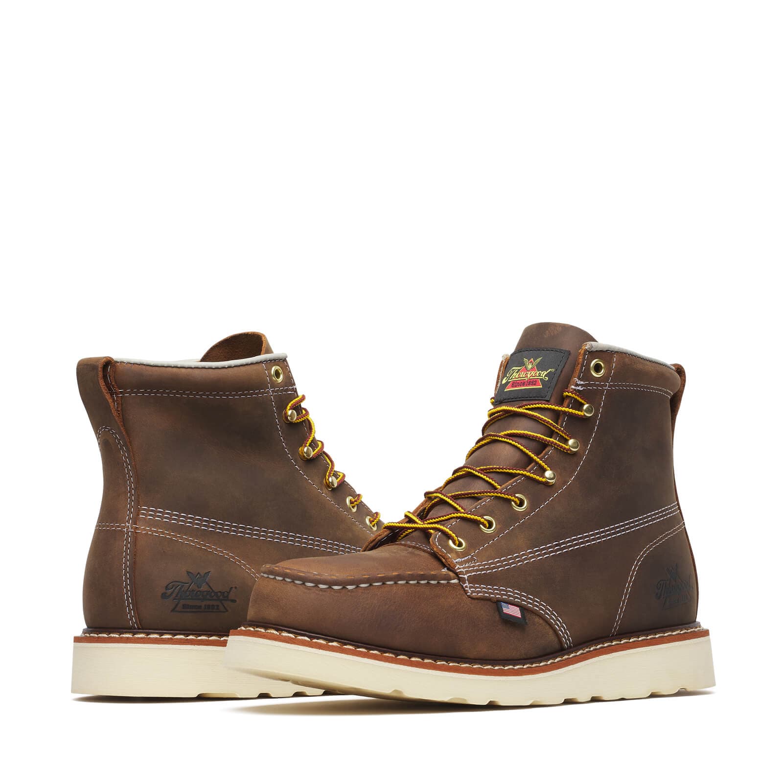 Thorogood American Heritage 6″ Steel Toe Trail Crazy Horse Moc Toe - Men's - Image 3