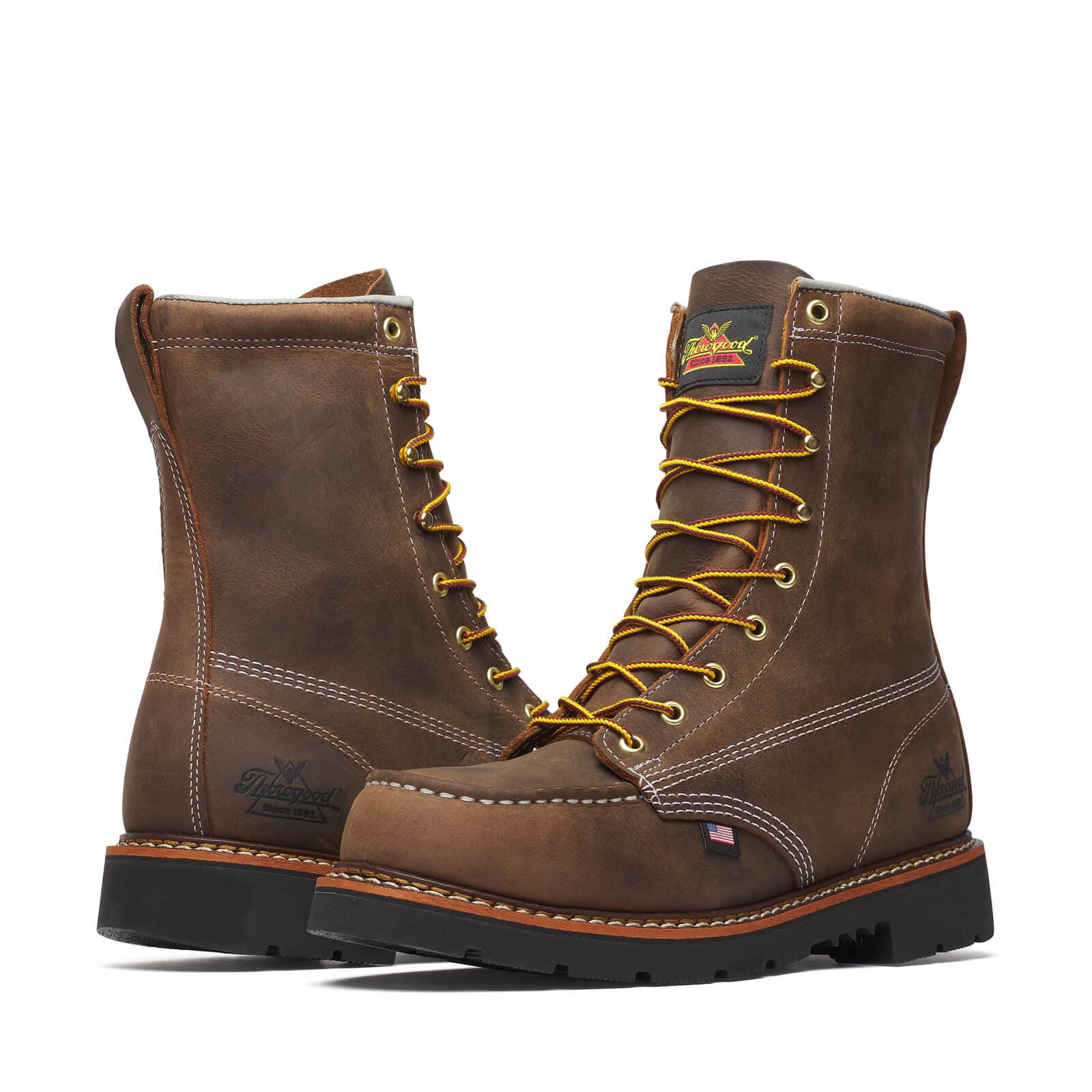 Thorogood American Heritage 8″ Crazy Horse Steel Moc Toe - Men's - Image 2