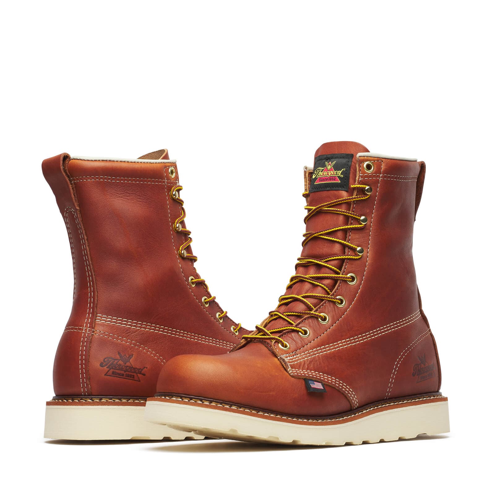 Thorogood American Heritage 8″ Tobacco Plain Toe MAXWear Wedge™ - Men's - Image 3