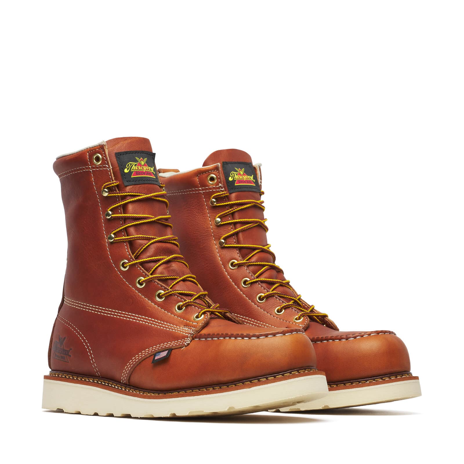 Thorogood American Heritage 8″ Tobacco Safety Toe - Men's