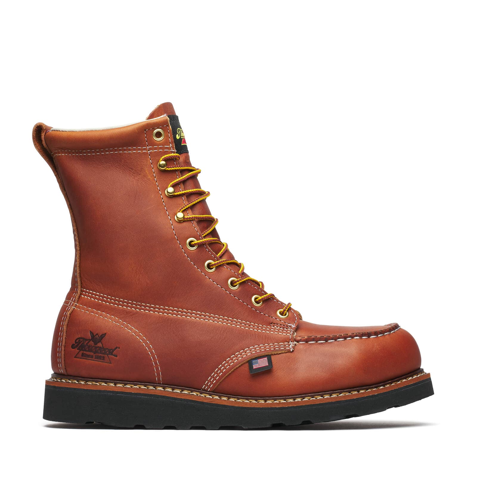 Thorogood American Heritage 8″ Tobacco Steel Moc Toe - Men's - Image 3