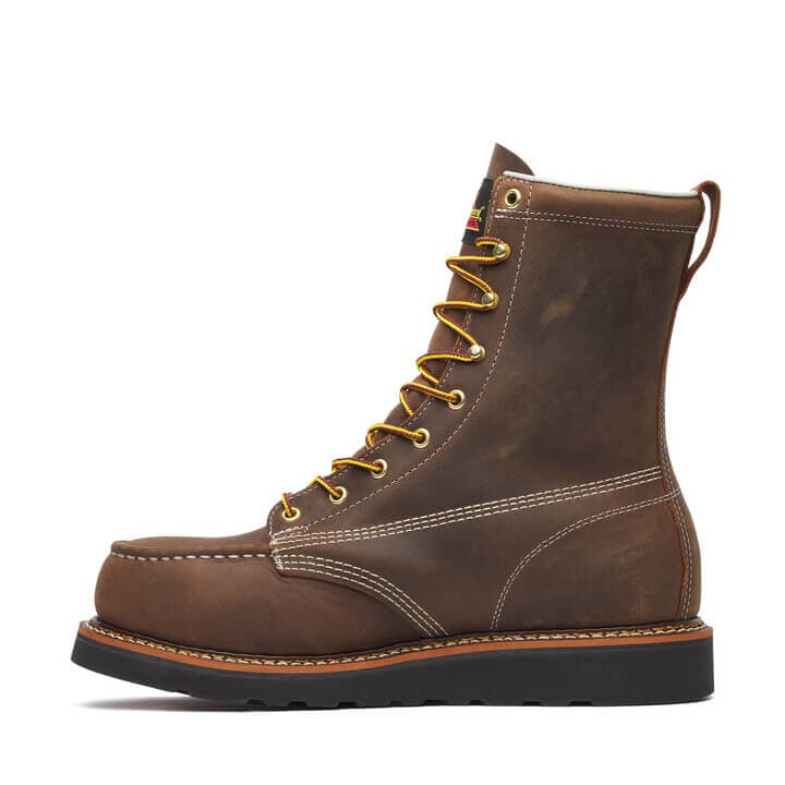 Thorogood American Heritage 8″ Trail Crazy Horse Black Heel Safety Toe - Men's - Image 5