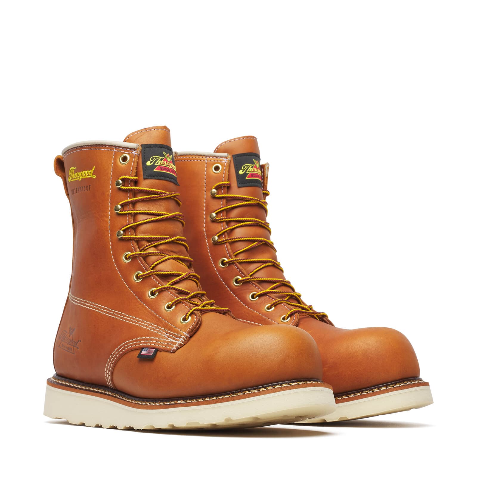 Thorogood American Heritage Waterproof 8″ Tobacco Composite Safety Toe - Men's