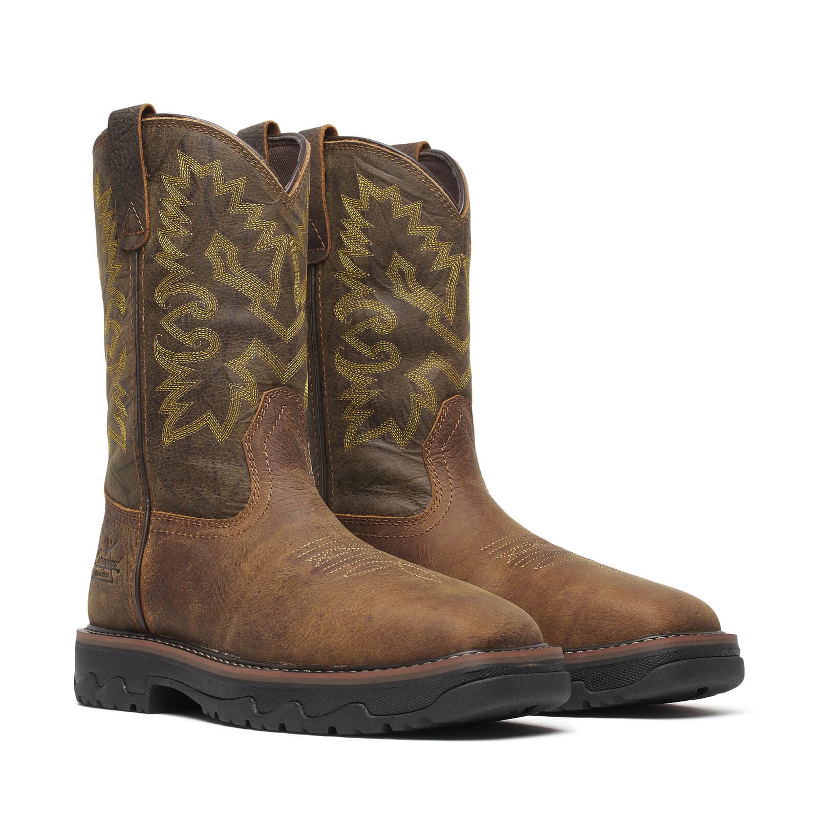 Thorogood Buffalo Ridge WP 11″ Brown/Sage Nano Sq Toe - Men's