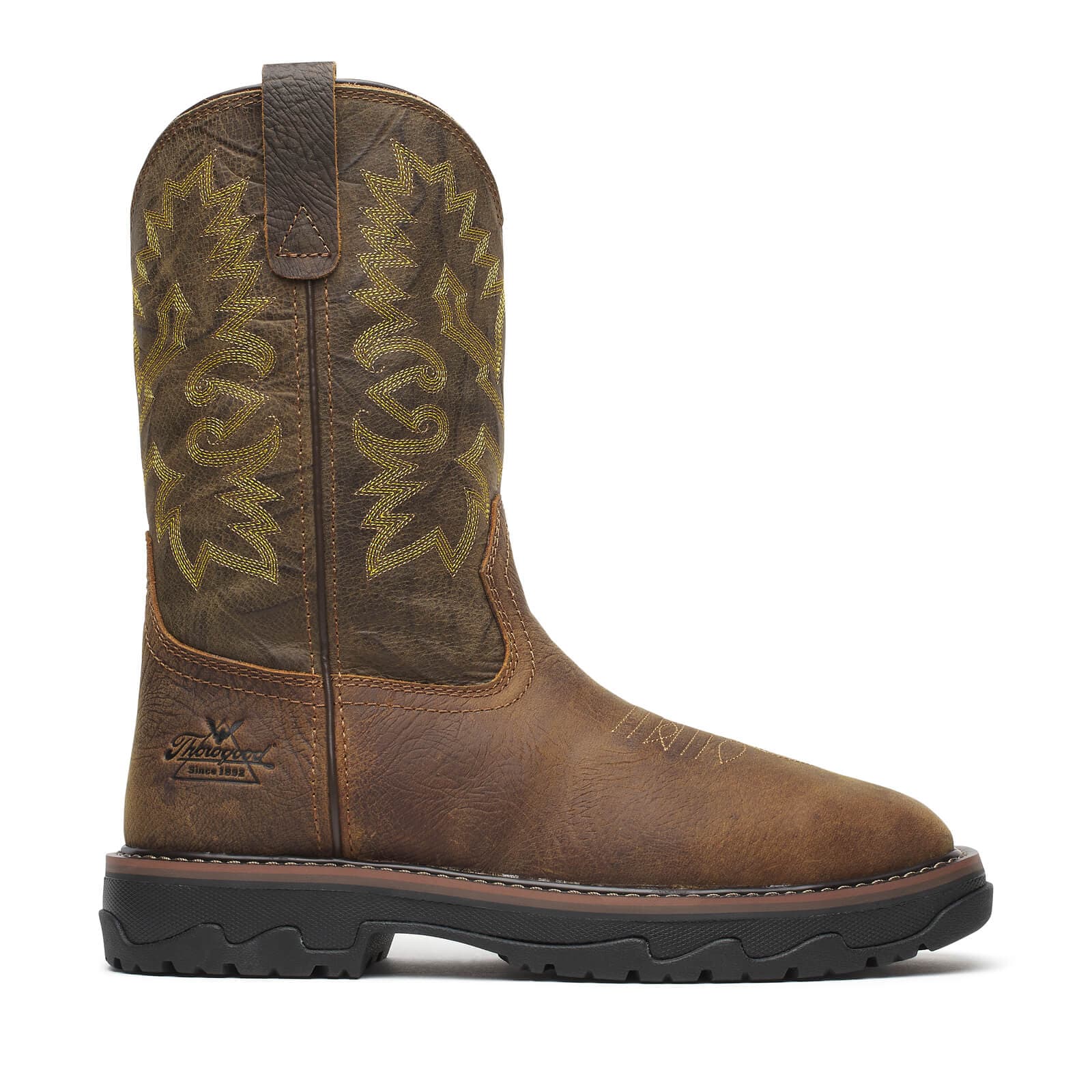 Thorogood Buffalo Ridge WP 11″ Brown/Sage Nano Sq Toe - Men's - Image 3