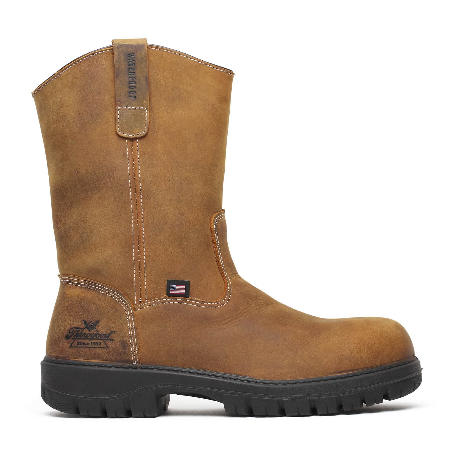 Thorogood Genesis Series 11″ Chestnut Nano Safety Toe Waterproof - Men's