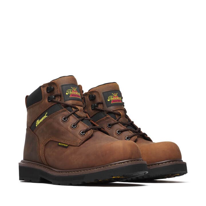 Thorogood Jobsite Series 6″ Crazy Horse Waterproof Safety Toe - Men's