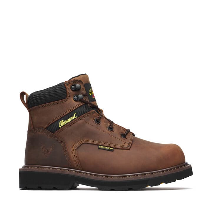 Thorogood Jobsite Series 6″ Crazy Horse Waterproof Safety Toe - Men's - Image 2