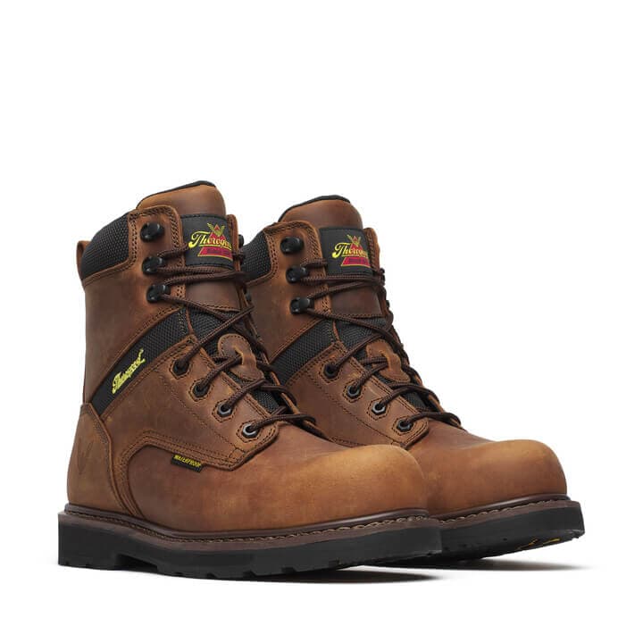 Thorogood Jobsite Series 8″ Crazy Horse Waterproof Safety Toe - Men's