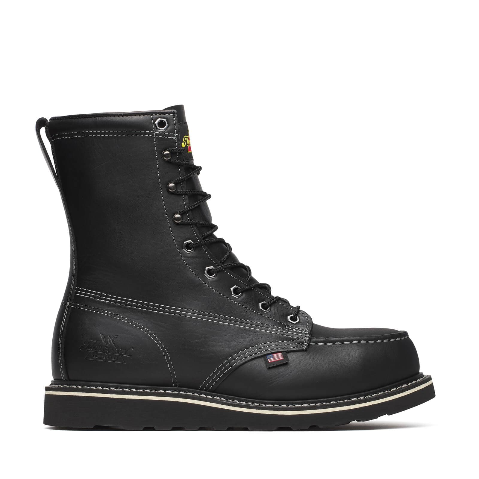 Thorogood Midnight Series 8″ Black Moc Safety Toe - Men's - Image 2