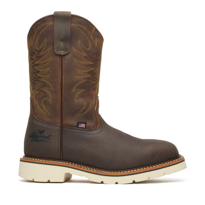 Thorogood Square Toe Wellington Pebble Bottom/Crazy Horse Upper 11″ Safety Toe - Men's - Image 2