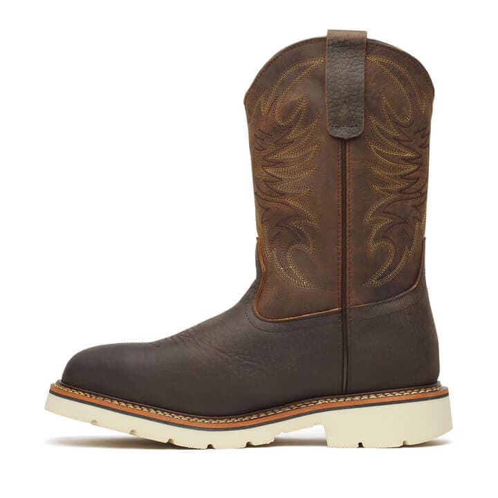 Thorogood Square Toe Wellington Pebble Bottom/Crazy Horse Upper 11″ Safety Toe - Men's - Image 5