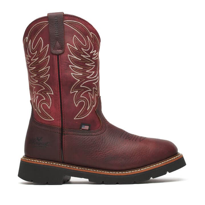 Thorogood Western Work 11" Waterproof Chili/Crimson- Men's - Image 2