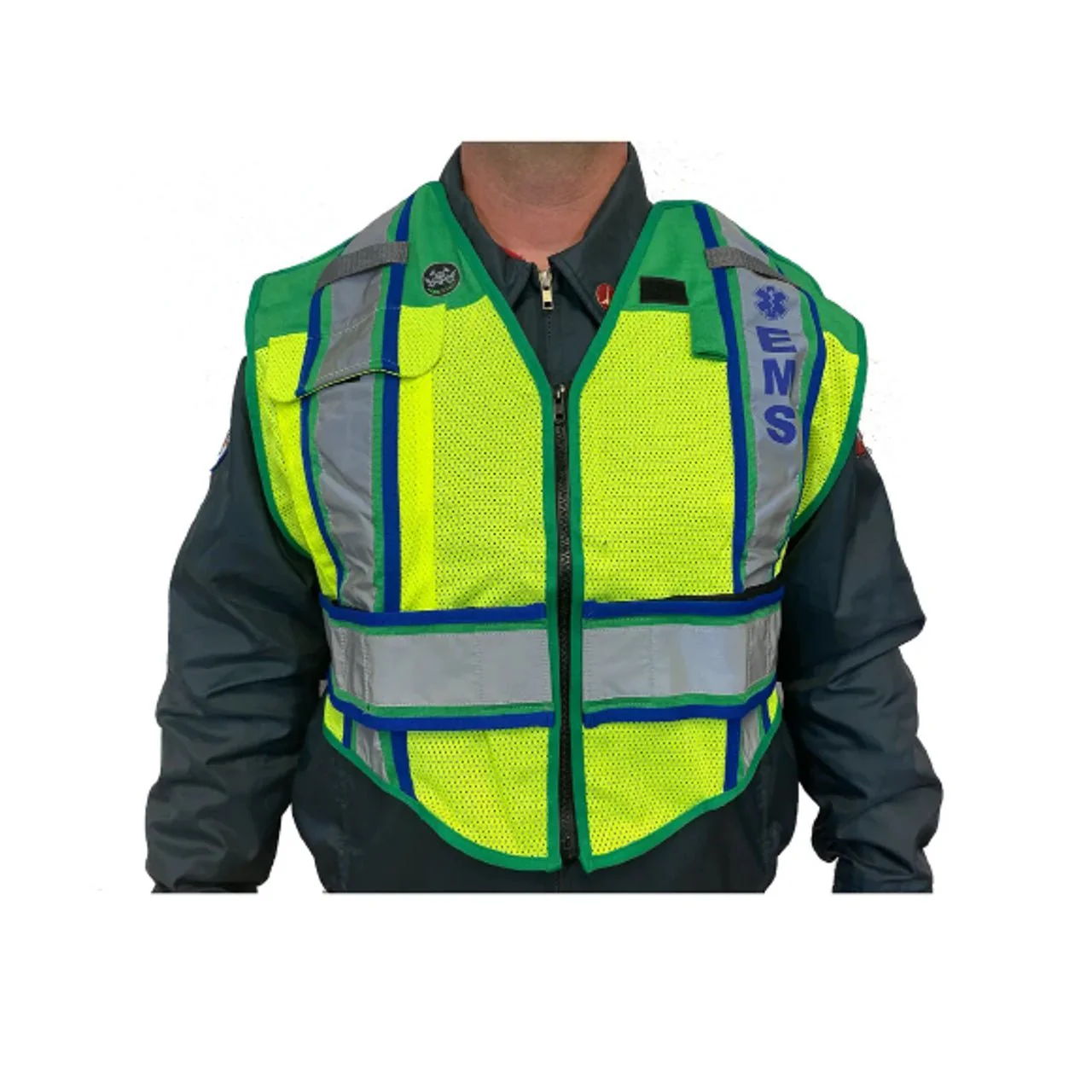 Ultra-Bright Green EMS Public Safety Vest