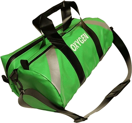 Vinyl Green Oxygen Roll with Side Pocket
