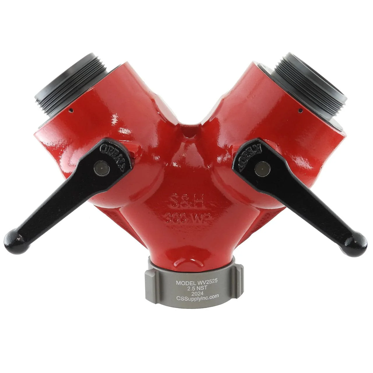 C & S Supply Wye Valve 2.5" Female x (2) 2.5" Male - Image 2