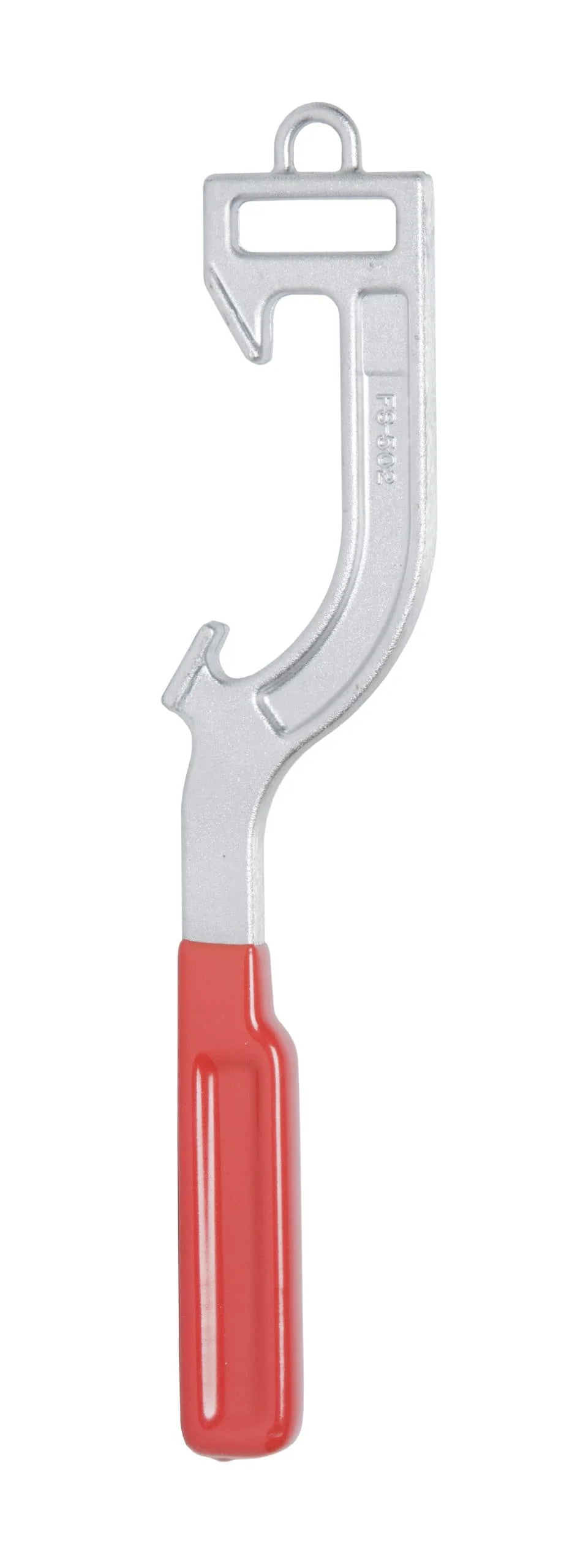 Ziamatic 6" Solid Spanner Wrench with Red Handle