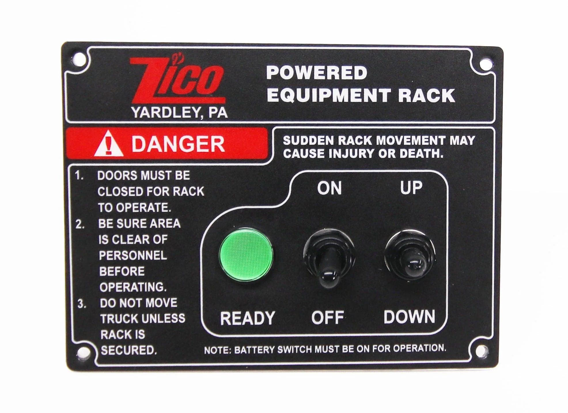 Ziamatic QUIC-Lift System-Switch Panel